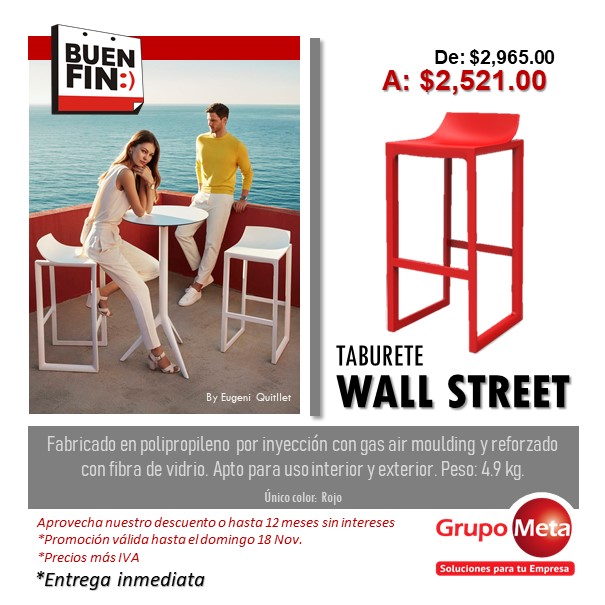 TABURETE WALL STREET VONDOM